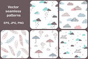 10 cute Vector Seamless Patterns, a Pattern Graphic by InkySplash (Thumbnail 2 of 5)