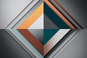 Grey and orange diamond abstract, an Abstract Photo by ComfortQ