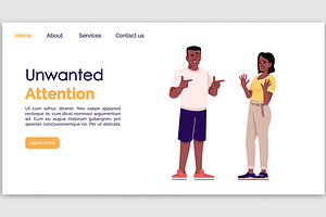 Unwanted Attention Landing Page