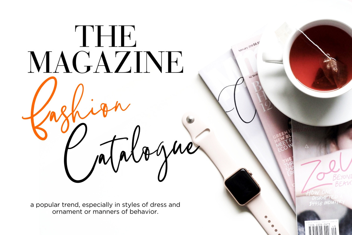 Melanott Signature Business Font preview 3