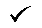 Check mark symbol, vector black | Background Graphics ~ Creative Market