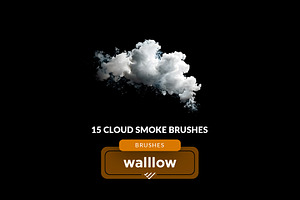 15 Cloud Smoke Photoshop Brushes