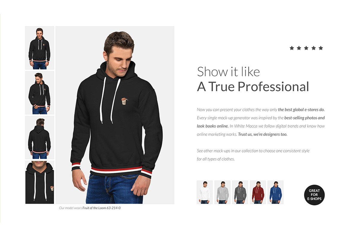 Men Hoodie Mock-ups Set FREE DEMO, a Books & Magazine Mockup by Apparel_Mockups (Photo 7 of 25)
