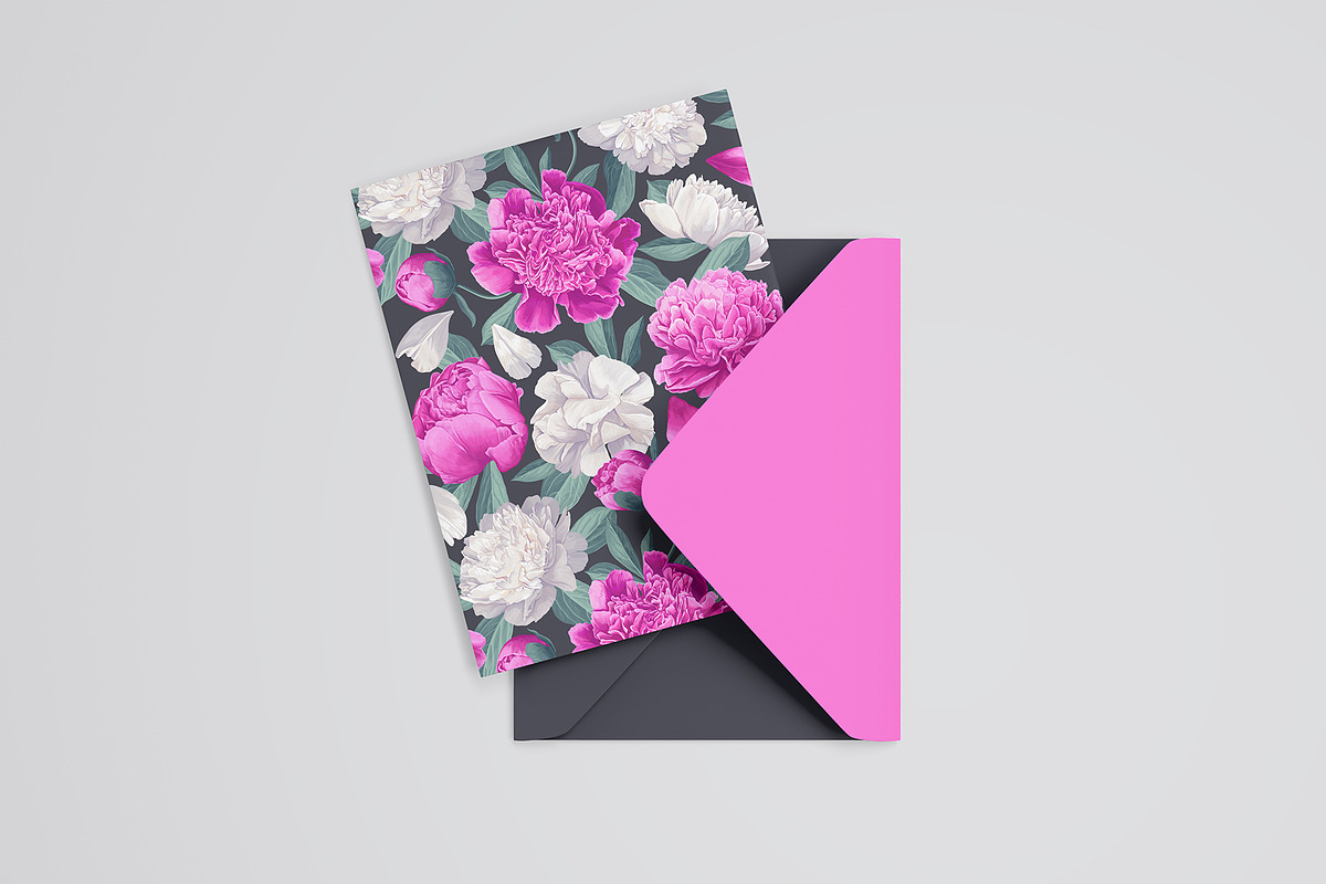 Peonies Seamless Pattern, a Pattern Graphic by MarynaPetrovska (Photo 11 of 15)