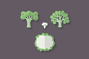 Flat Vegetables Set, an Illustration by Alex Serada (Thumbnail 8 of 17)