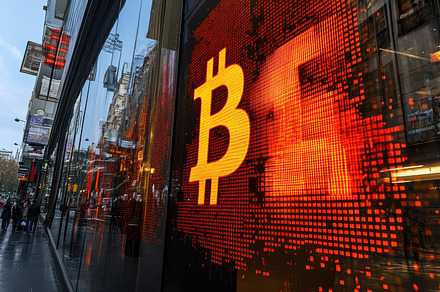 A large digital display showing a go, a Background Photo by Pixeness