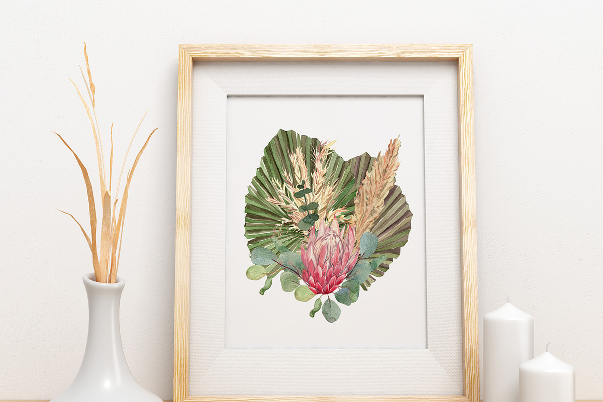 Moody Boho Florals Watercolor, a Decorative Illustration by Catch the Dream Art (Photo 16 of 17)