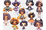 Cute Halloween Clipart Collection, a Person Illustration by GlamArtZhanna (Thumbnail 4 of 5)
