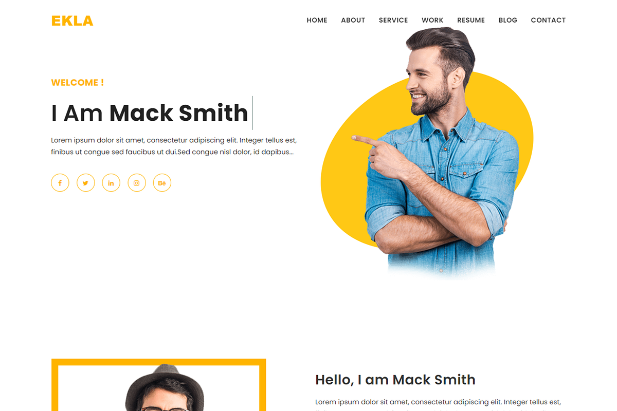 Developer Portfolio HTML Template, a HTML Template by Themeplaza (Photo 1 of 3)