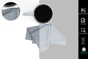 Mug And Napkin Mockup