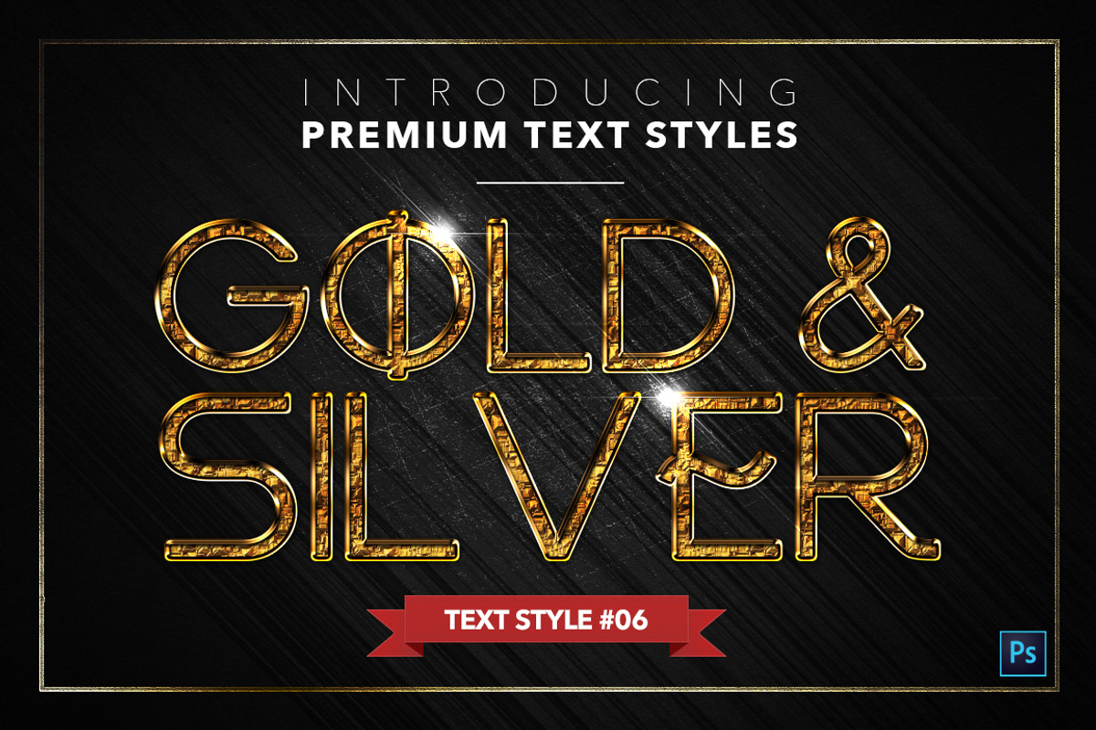 Gold & Silver #5 - 15 Text Styles preview 7