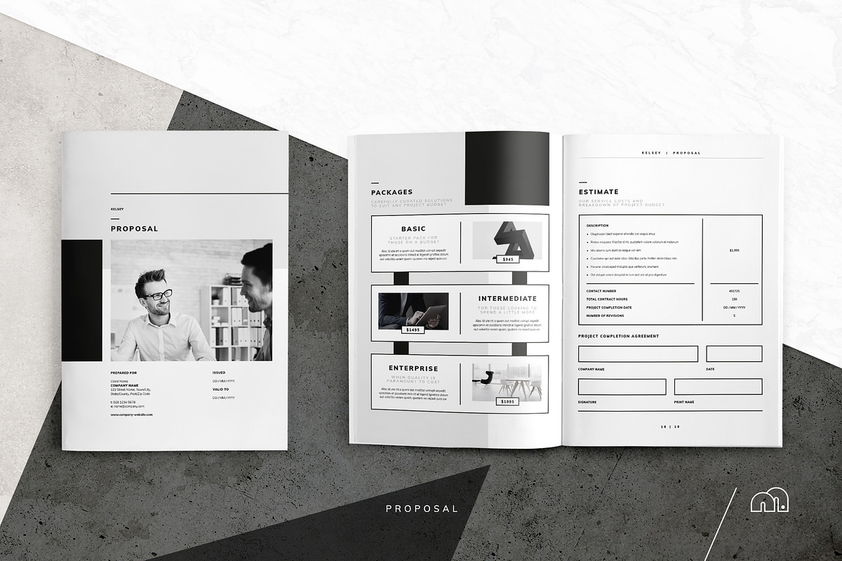 Pitch Pack - Kelsey, a Brochure Template by bilmaw creative (Photo 2 of 17)