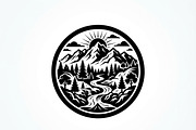 60 Eco Globe Landscape Silhouette, a Technology Illustration by Amazin_art (Thumbnail 27 of 44)
