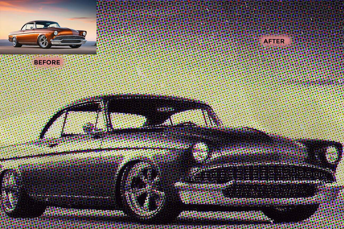 HALFTONE X Experimental Halftone, an Action Add-On by Studio Retouch (Photo 5 of 63)