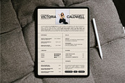Stylish Canva Resume Template, a Resume Template by Moscovita Studio (Thumbnail 1 of 10)