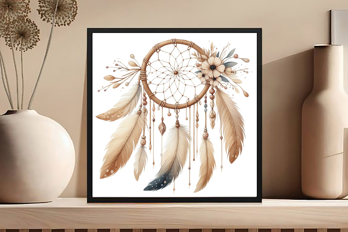 Boho Clipart Brown, an Illustration by DreamCafeArt (Photo 5 of 6)