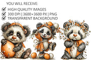 Whimsical Easter Panda Clipart, an Illustration by Pixels.Craft (Thumbnail 2 of 5)