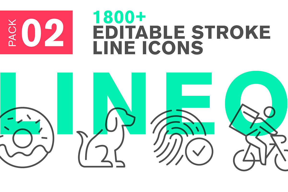 LINEO 2 - 1800+ icons, an Icon by sharpnose (Photo 1 of 14)