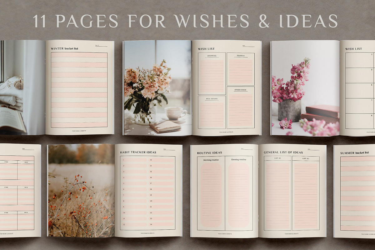 Aesthetic Planner & Calendar, a Stationery Template by Anatartan Design (Photo 19 of 27)