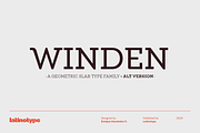 Winden, a Slab Serif Font by Latinotype