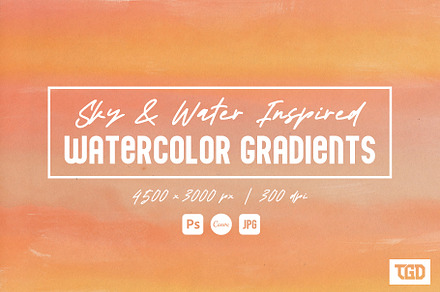 Watercolor Gradients - Textured