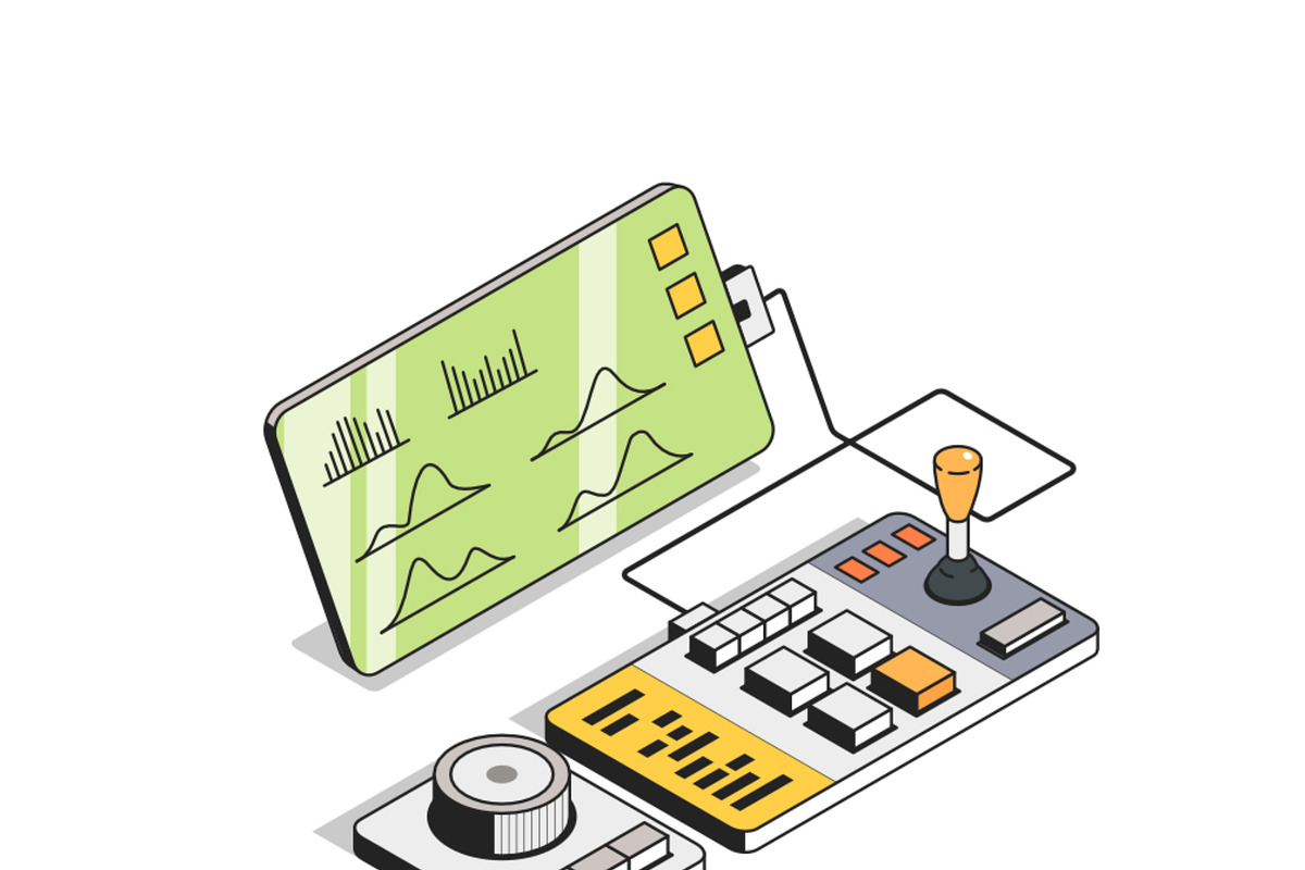 Computer workstation illustrations, a Technology Illustration by Selektor (Photo 2 of 3)