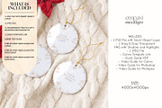 Ceramic Ornament Mockup Set of 3, a Household Mockup by EmpaviMockups (Thumbnail 2 of 5)