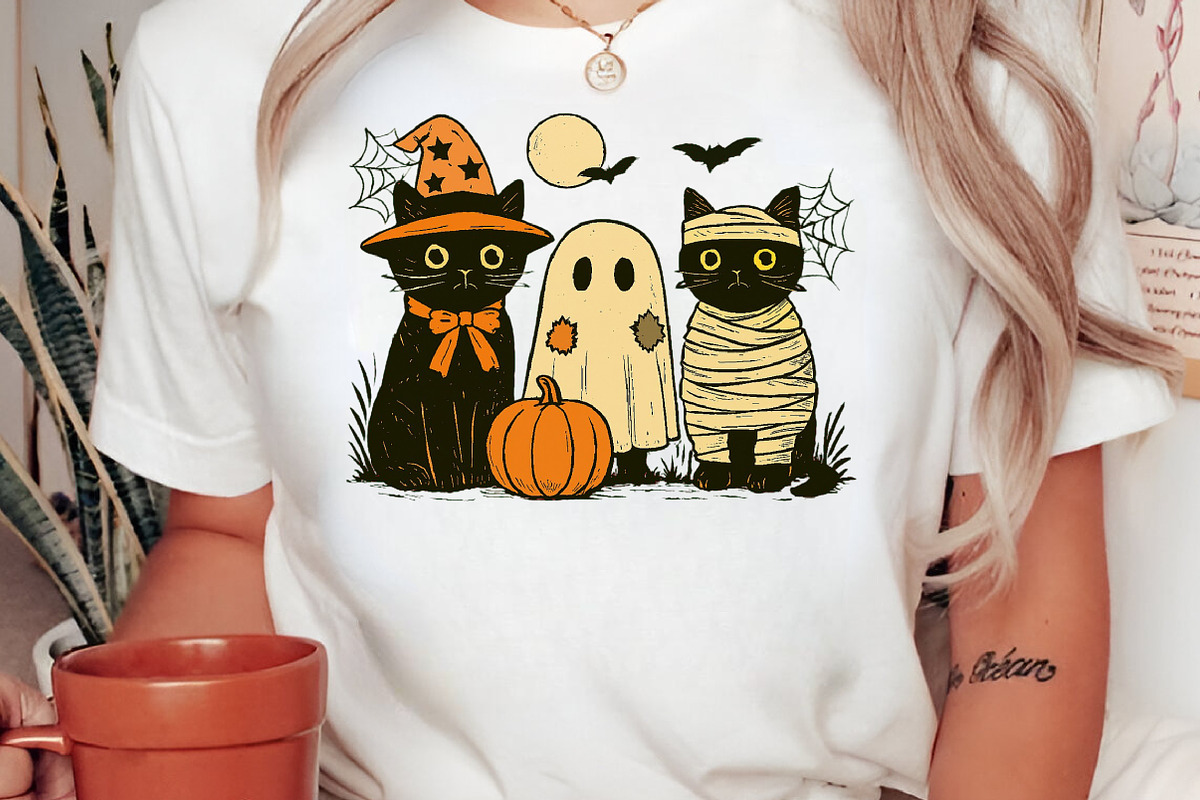 Black Cat Pumpkin Png, an Illustration by Craft Nest (Photo 2 of 6)