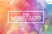 50%OFF WATERCOLOR Textures + Bonus, a Texture Graphic by WG DESIGN (Thumbnail 1 of 6)