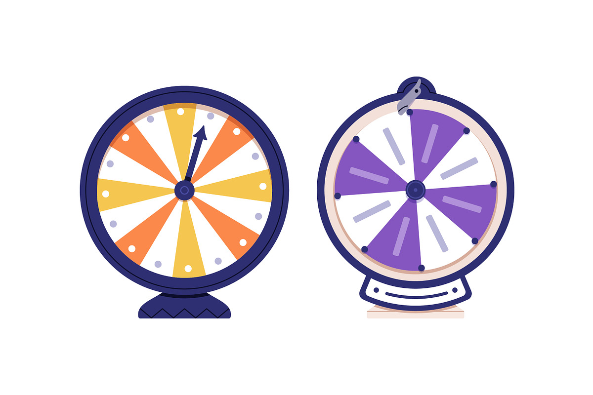 Fortune wheels, lucky roulettes set, an Object Illustration by Good Studio (Photo 3 of 7)