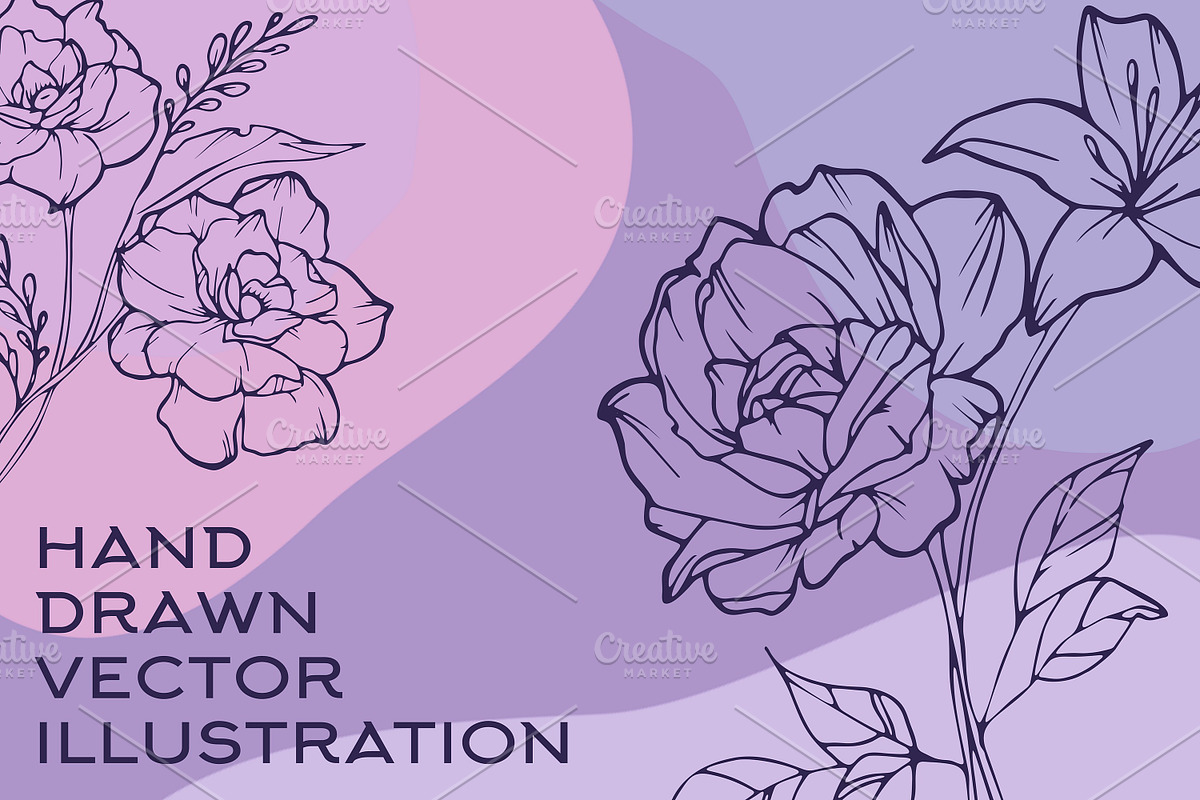 Peony Bouquet SVG Bundle, a Graphic by KostaDigitalArt (Photo 3 of 10)