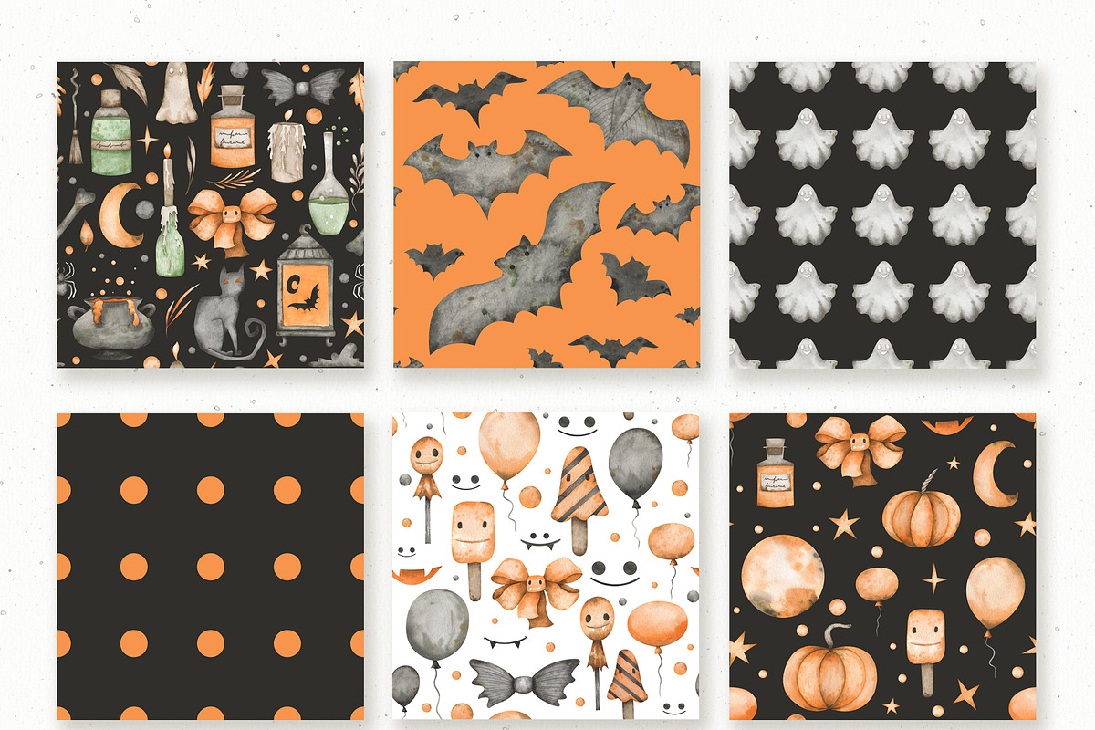 Watercolor Halloween set, an Object Graphic by OrangePeafowlArt (Photo 15 of 21)