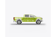 Pickup Truck Mockup, a Product Mockup by OneVectorStock (Thumbnail 13 of 16)