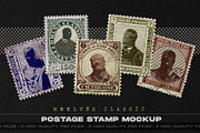 Classic Postage Stamp Mockup, a Product Mockup by HꟽƎ⅃UИƧ (Thumbnail 1 of 3)