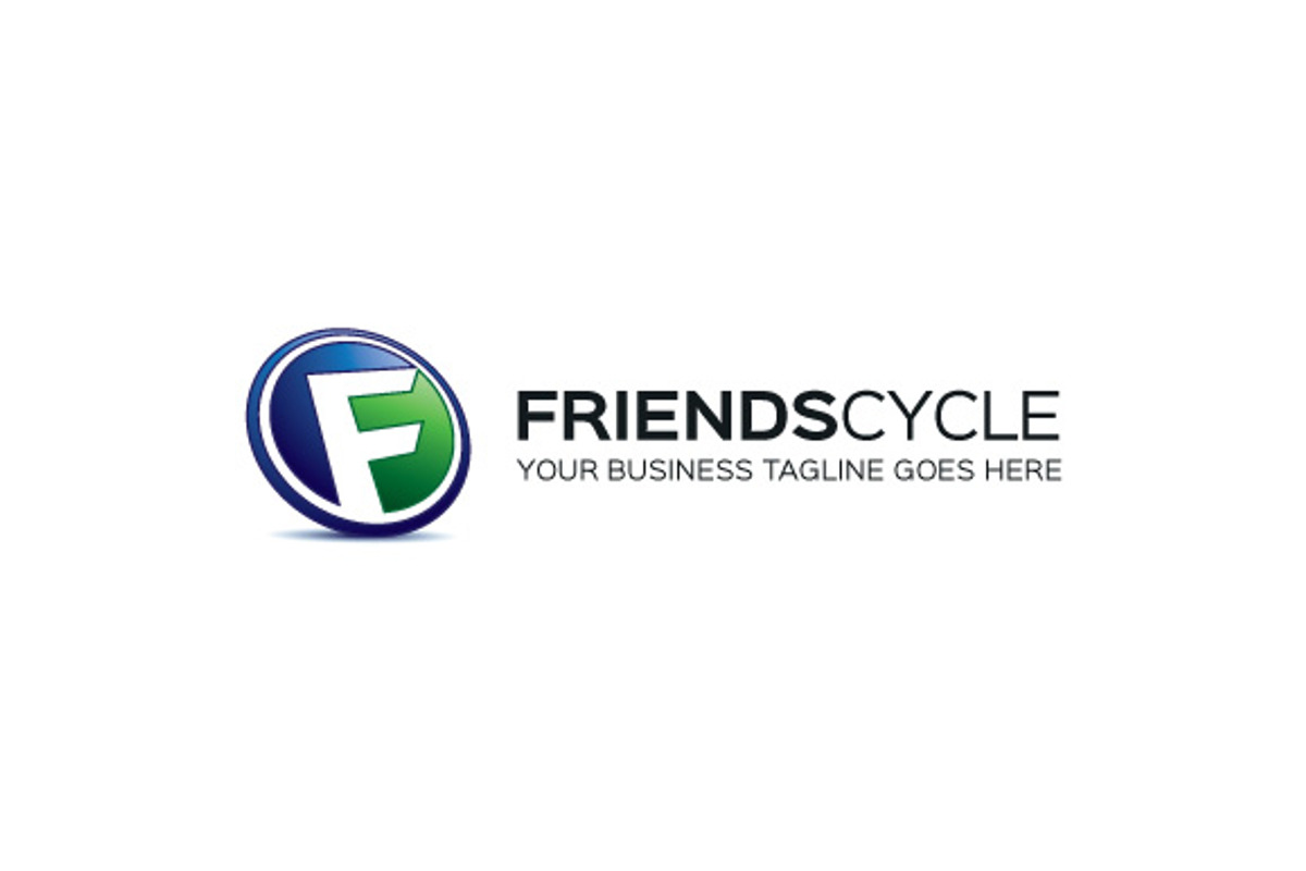 Friends Cycle Logo Template, a Branding & Logo Template by The Branding ...