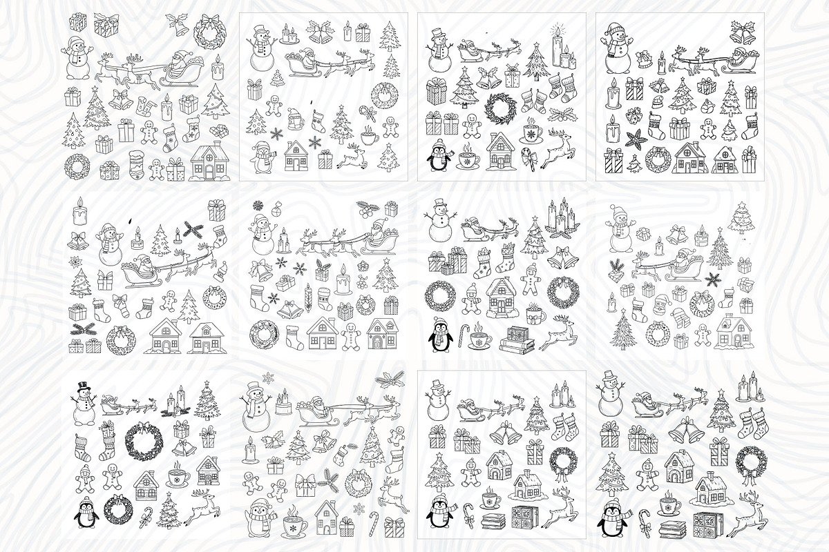 900 Christmas icons collection, a Seasonal Illustration by Sofia's Fashion (Photo 6 of 8)