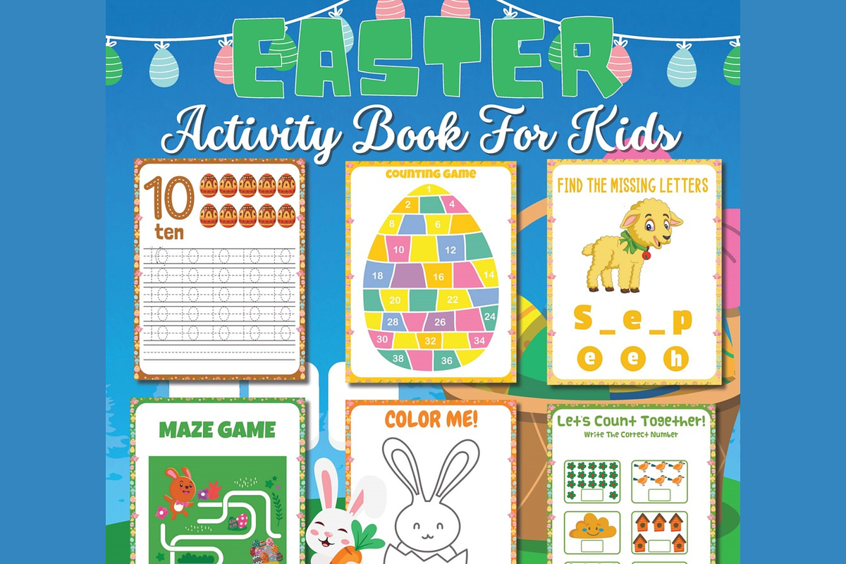Easter Activity Book For Kids, a Seasonal Illustration by Sourcedigi (Photo 1 of 3)