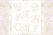 Floral crest hand drawn clipart, a Decorative Illustration by WonderWonder (Thumbnail 3 of 6)