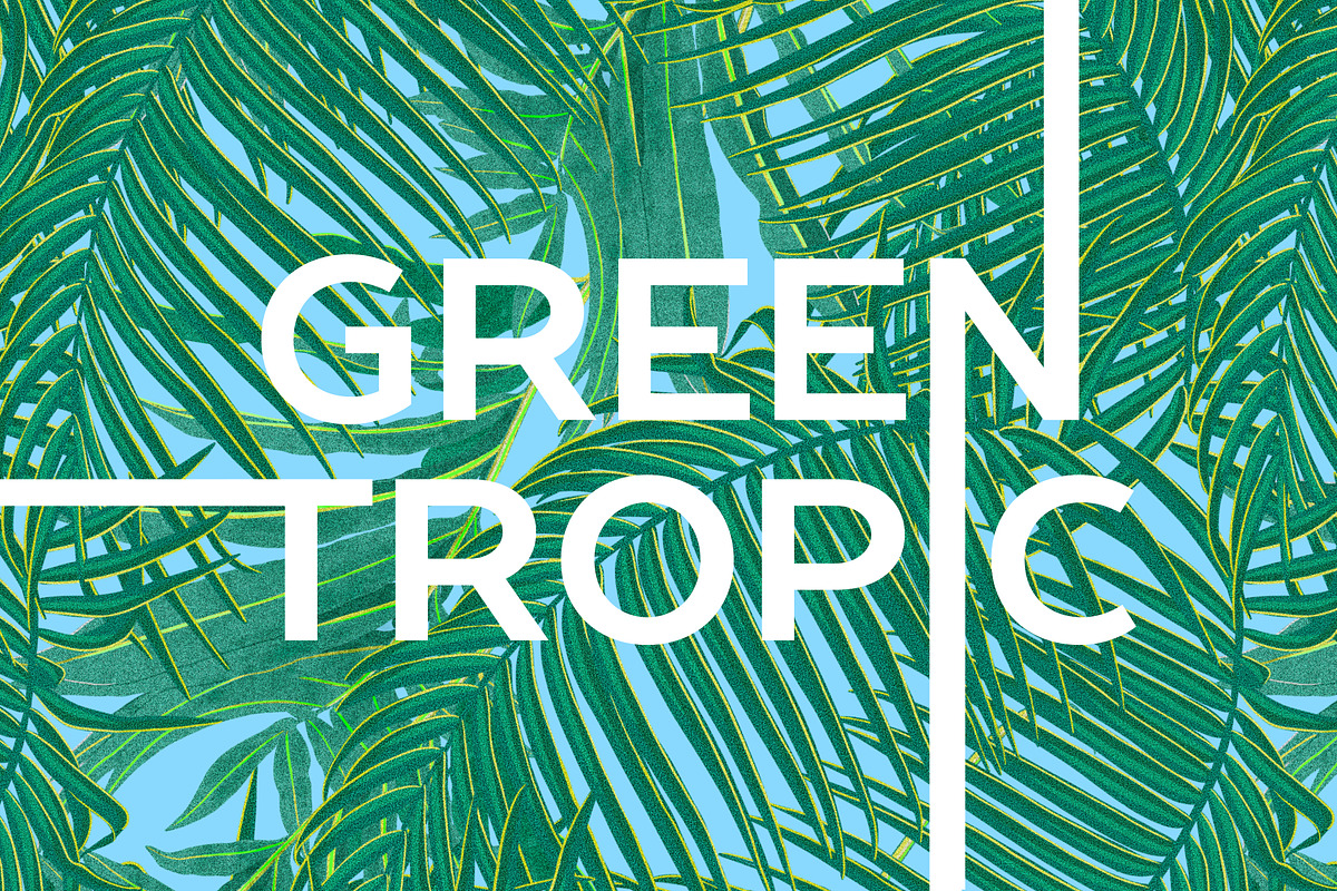 GREEN TROPIC seamless patterns, a Pattern Graphic by ANAKOTO (Photo 3 of 14)