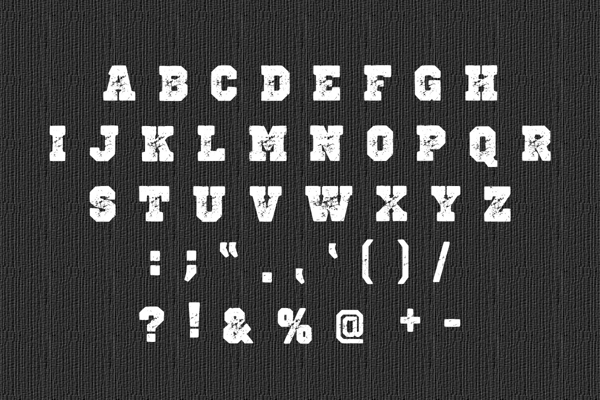 Broken Golden texture grunge font, a Blackletter Font by Fourteen Letter (Photo 2 of 7)