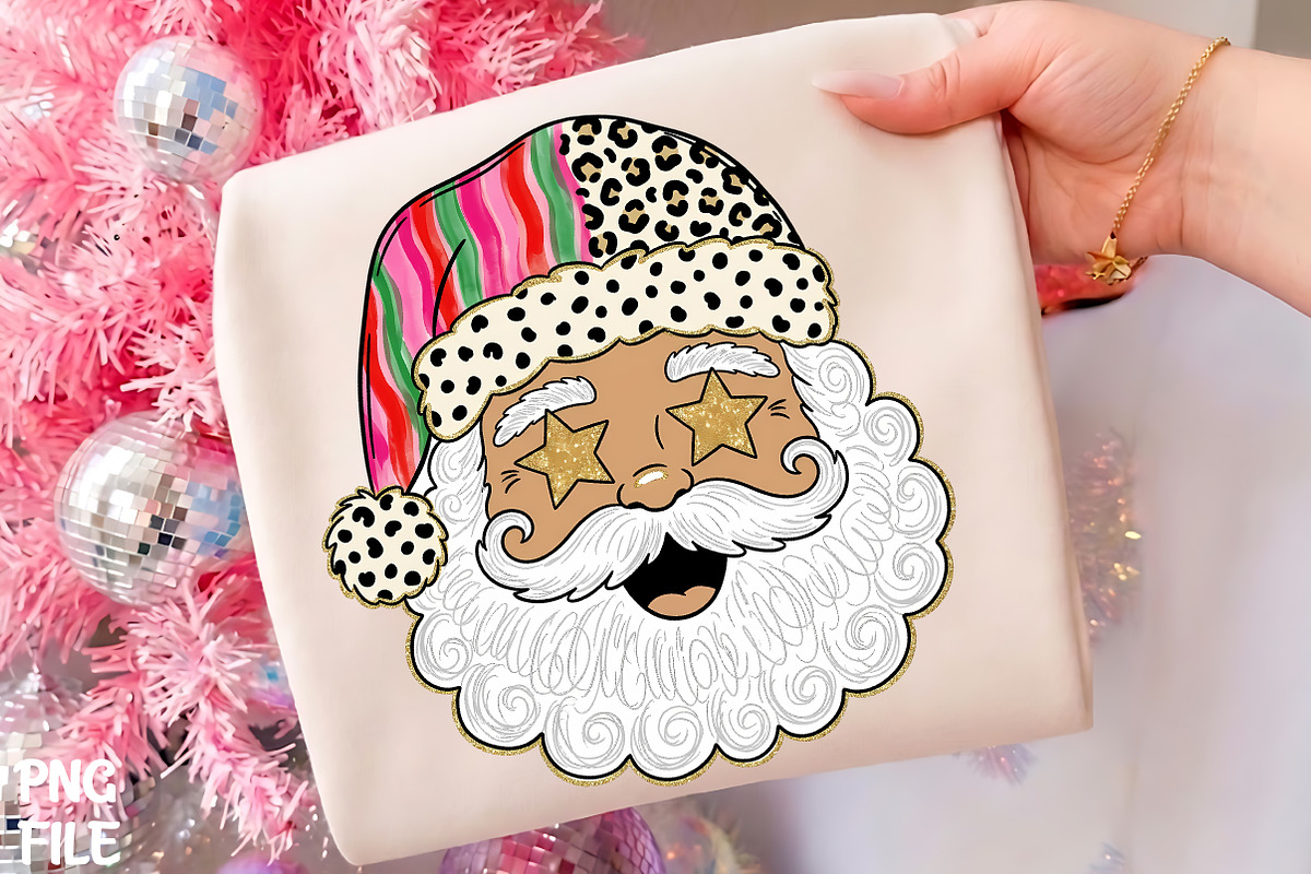 Retro Santa Star Sunglasses PNG Art, a Seasonal Illustration by CrexoraLab (Photo 1 of 4)