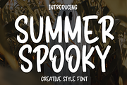 Summer Spooky | Script Font, a Script Font by Scratchones (Thumbnail 1 of 8)