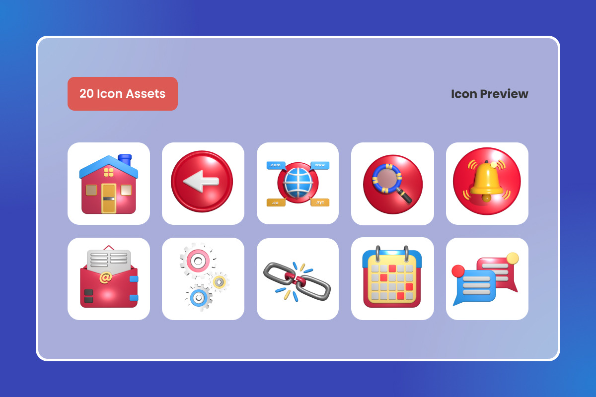 UI Essentials 3D Icon Pack, a Solid Icon by twinstd (Photo 4 of 5)