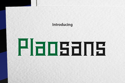 Plaosans, a Serif Font by da_only_aan