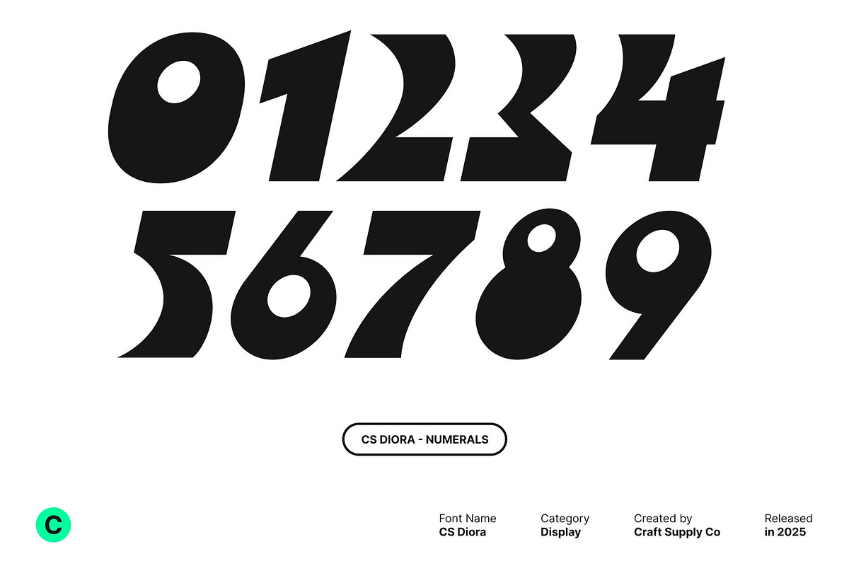 CS Diora – Bold Display Font, a Sans Serif Font by Craft Supply Co. (Photo 5 of 8)