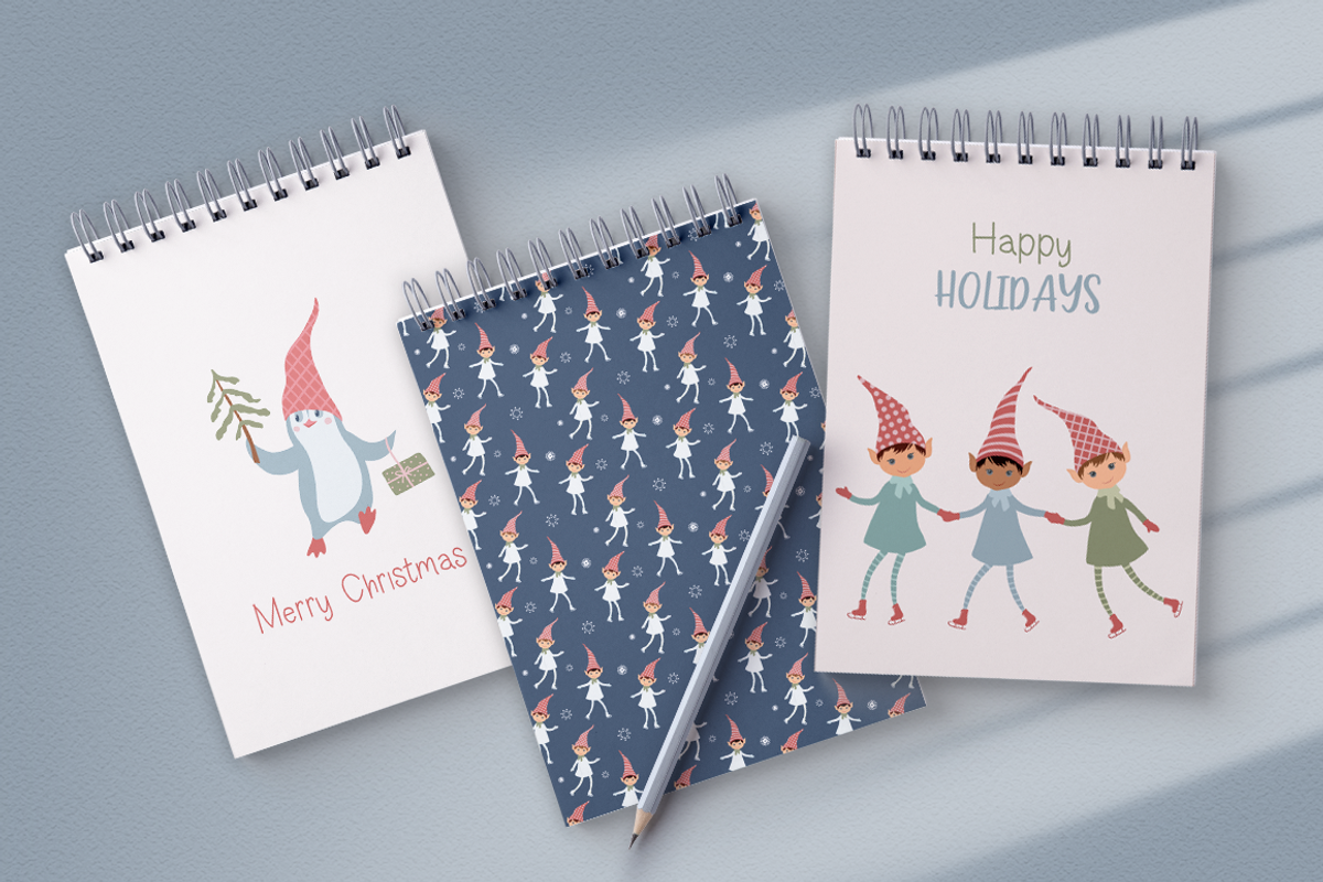 Christmas Elves Par 1 Illustrations, a Decorative Illustration by Irena Art (Photo 8 of 11)