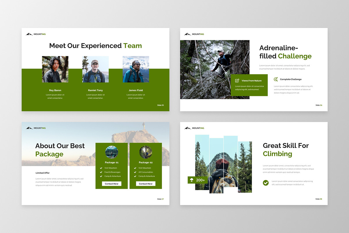 Mounting -Hiking & Adventure Keynote, a Presentation Template by MtvtdArt (Photo 3 of 6)