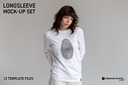 Longsleeve Mock-Up Set, a Shirt Mockup by Freeman Studio (Thumbnail 1 of 14)