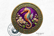 Celtic Animal Zodiac PNG Medallions, a Decorative Illustration by ThatsDesignArt (Thumbnail 9 of 11)