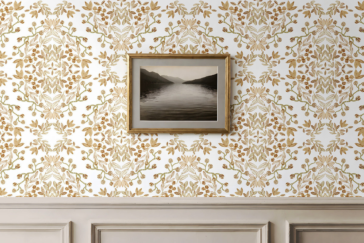 Cottagecore Beige Wallpaper, a Wallpaper Graphic by Webvilla Studio (Photo 5 of 6)